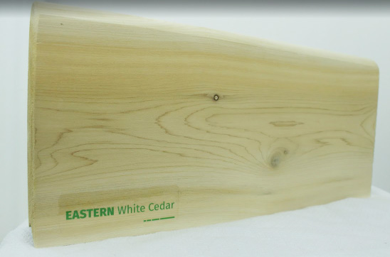 White Cedar Sauna Stave - Sample Block