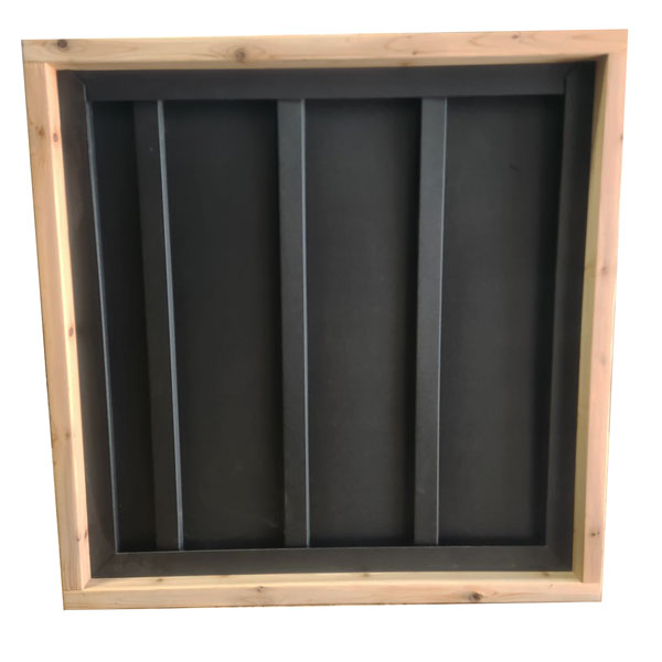 40"x40" Black Metal Board & Batton Sample photo 2