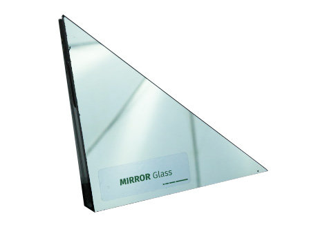 Mirror Glass Sample - 6" Triangle