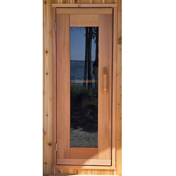 Door with Large Bronze Window