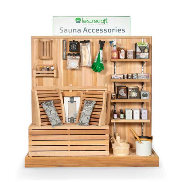 32x74" Sauna Accesory Display Stand