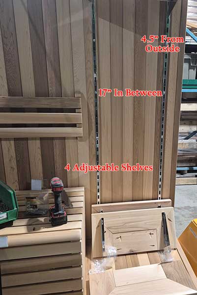 32x74" Sauna Accesory Display Stand photo 2