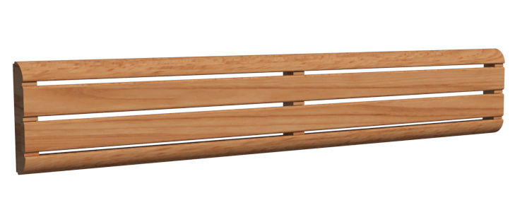 59" Assembled Backrest (2 Boards & 2 Quarter Round)
