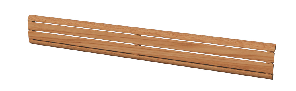 77" Assembled Backrest (2 Boards & 2 Quarter Round)