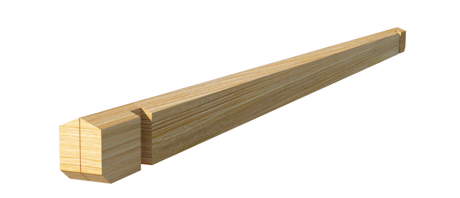 71" Top Beam (2 Ply) with Angled Corners