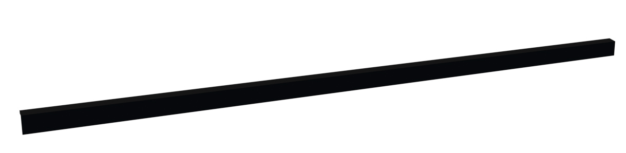 66" Black Metal Eave Starter Trim
