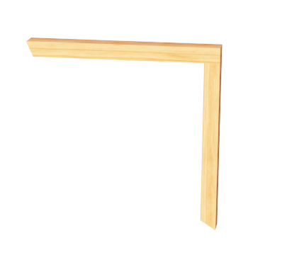 Porch Bench Support Brackets (L Shape)