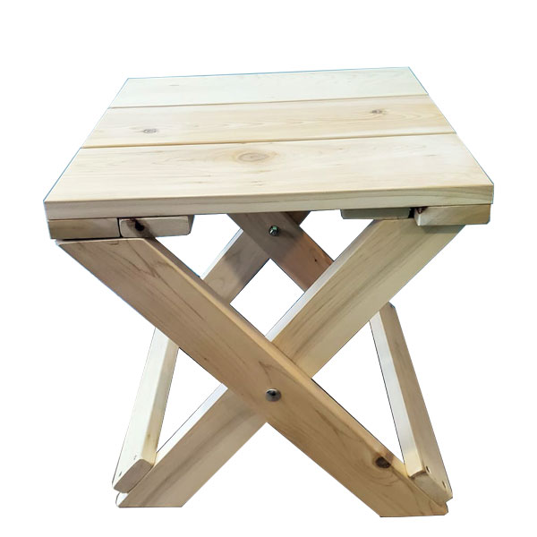 Adirondack Foldable End Table, White Cedar photo 2