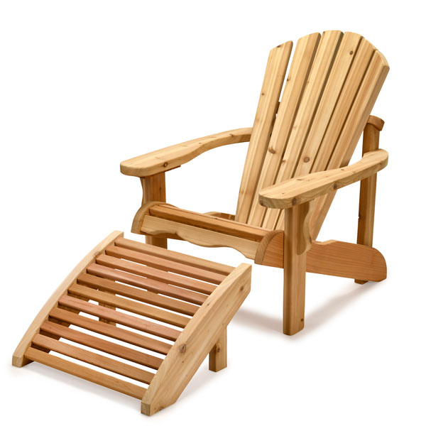 Adirondack Footrest, Red Cedar photo 2