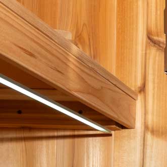 Leisurecraft Saunalumin Double Bench Set photo 7