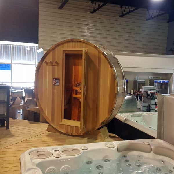 2' (60cm) Deep Barrel Display - Knotty Cedar photo 1