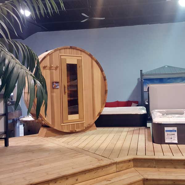 2' (60cm) Deep Barrel Display - Knotty Cedar photo 4