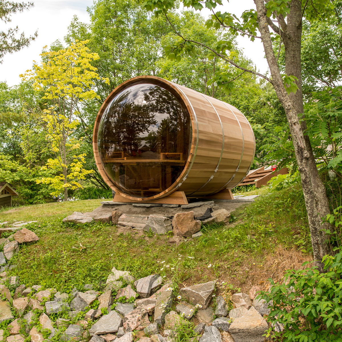 Panoramic Barrel Sauna