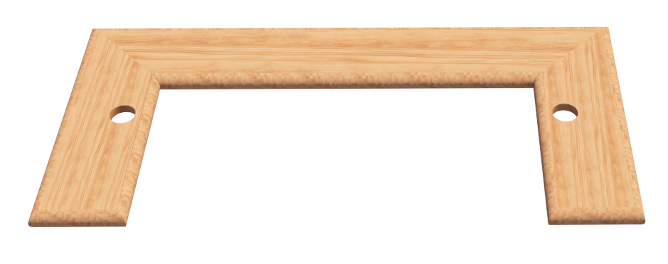 Assembled Bar Top with 2 Holes