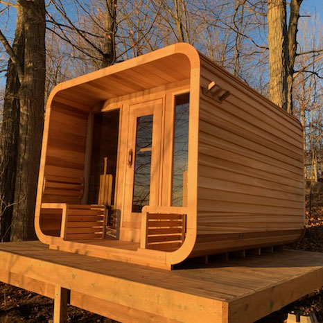 8'x7' (244x214cm) Luna Sauna with Porch Package