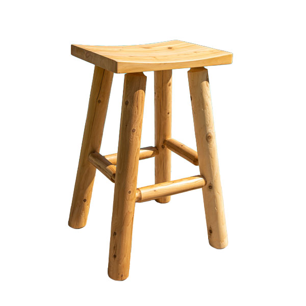 30" Saddle Seat Bar Stool - Unfinished