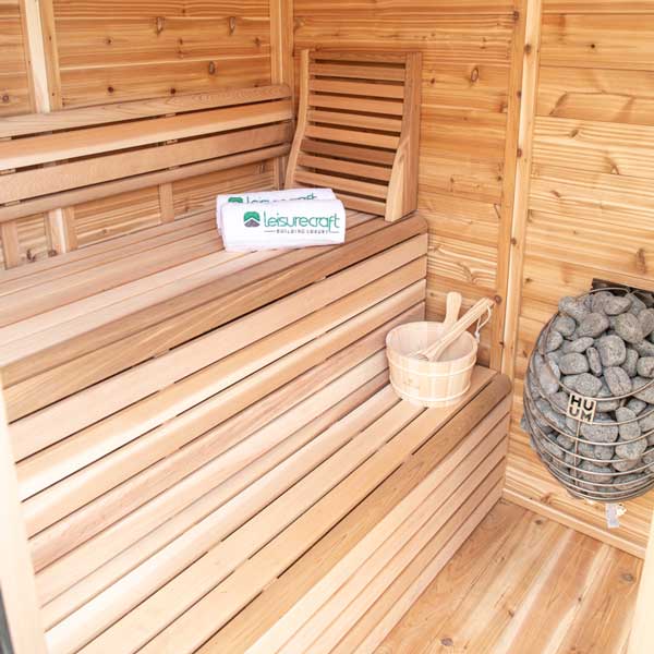 Pure Cube Trinity Sauna - Knotty Red Cedar photo 6