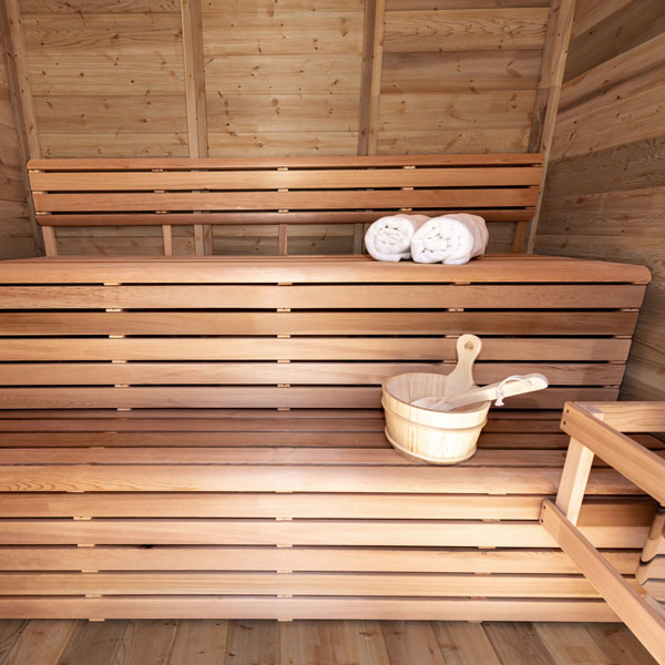CU572 Outdoor Pure Cube Sauna - Knotty Red Cedar photo 3