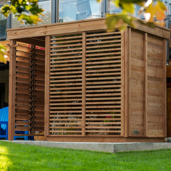 CU582D Outdoor Pure Cube Sauna -  Knotty Red Cedar photo 4