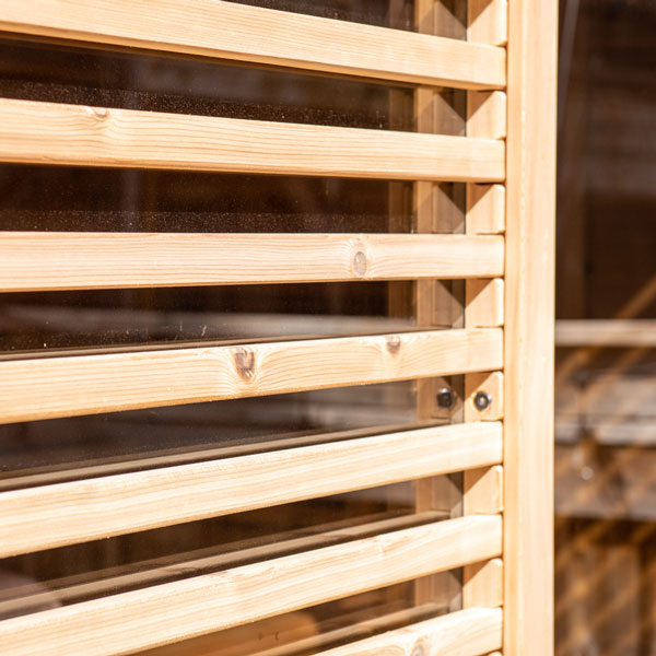 CU582 Outdoor Pure Cube Sauna -  Knotty Red Cedar photo 4