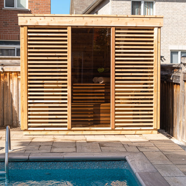 CU582 Outdoor Pure Cube Sauna -  Knotty Red Cedar photo 10