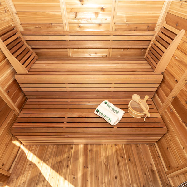 CU772 Outdoor Pure Cube Sauna - Knotty Red Cedar photo 5