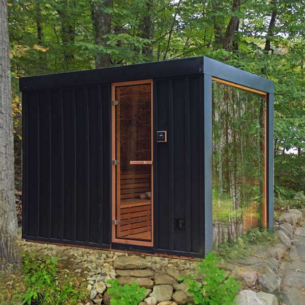 Wellness Serenity Pure Cube Sauna - Clear Red Cedar photo 6