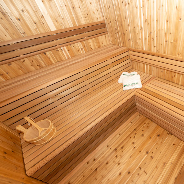 Wellness Serenity Pure Cube Sauna - Knotty Red Cedar photo 4