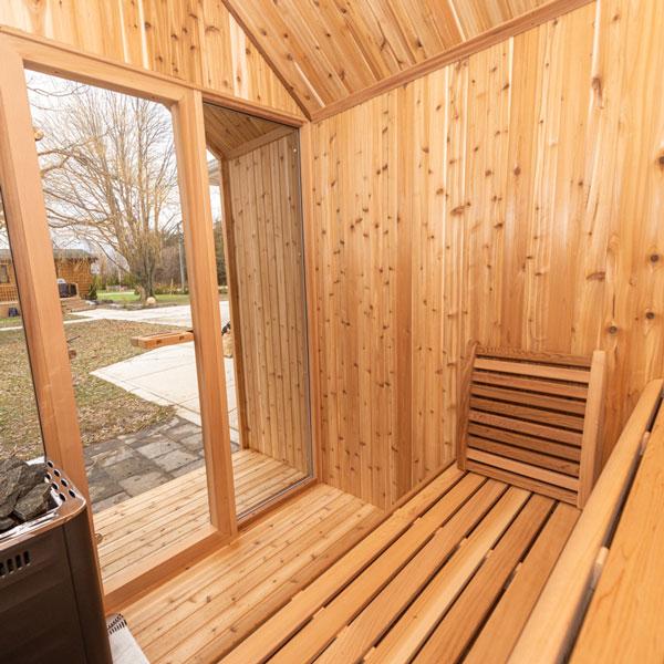 Pure Cube Hudson Sauna - Knotty Red Cedar photo 7