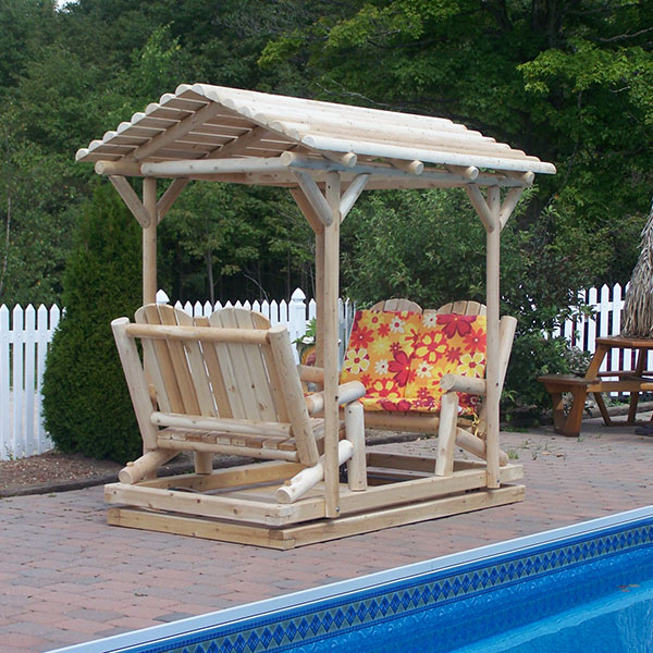 Log Glider with Roof photo 2