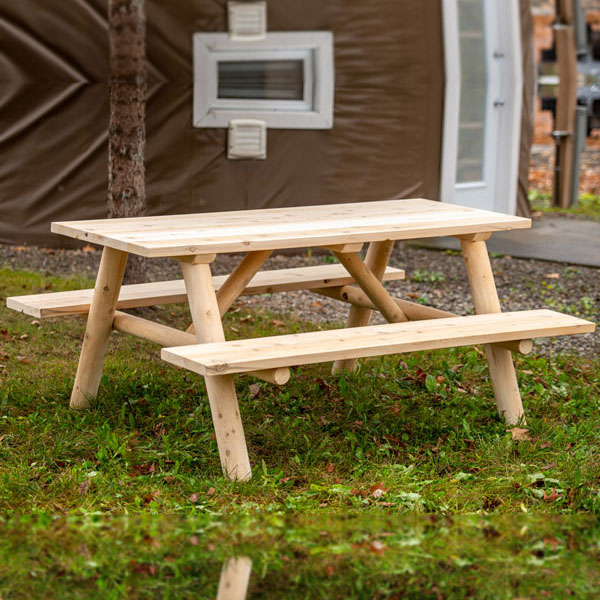 Log Picnic Table photo 2
