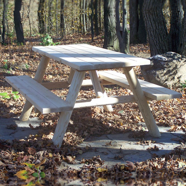 Log Picnic Table photo 3