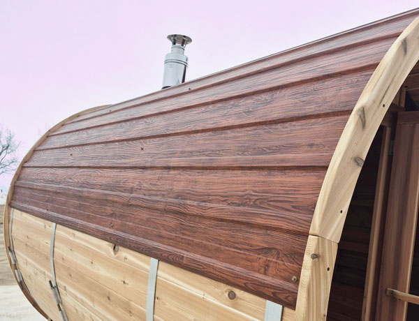 Woodgrain Metal Roof photo 2