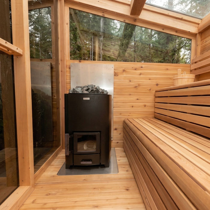 Narvi NC Black Wood Burning Sauna Heater photo 3