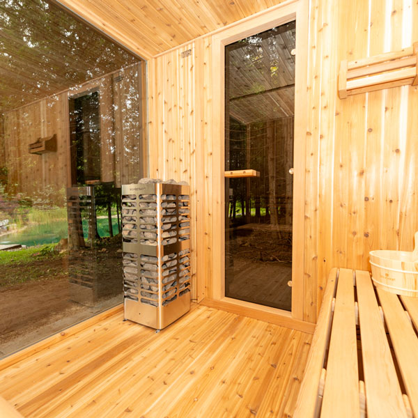 Pure Cube Neptune Sauna - Knotty Red Cedar photo 4