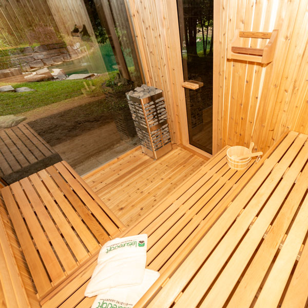 Pure Cube Neptune Sauna - Knotty Red Cedar photo 6