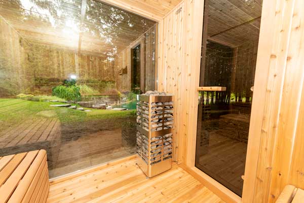 Pure Cube Neptune Sauna - Knotty Red Cedar photo 16