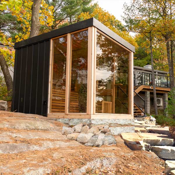 Pure Cube Orion Sauna - Knotty Red Cedar photo 2