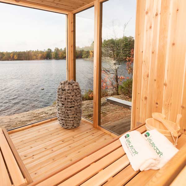 Pure Cube Orion Sauna - Knotty Red Cedar photo 4