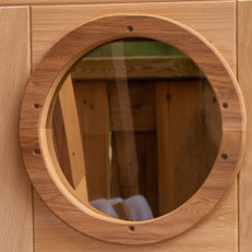 Round Window Frames & Glass Only - NOT INSTALLED